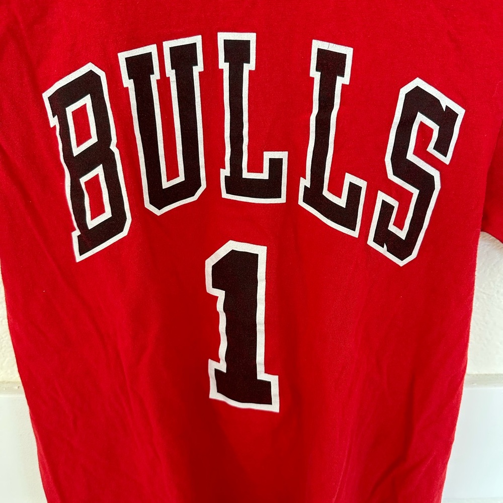 Men’s Adidas Short Sleeve Chicago Bulls Shirt Jersey Derrick Rose sz S - Picture 2 of 5